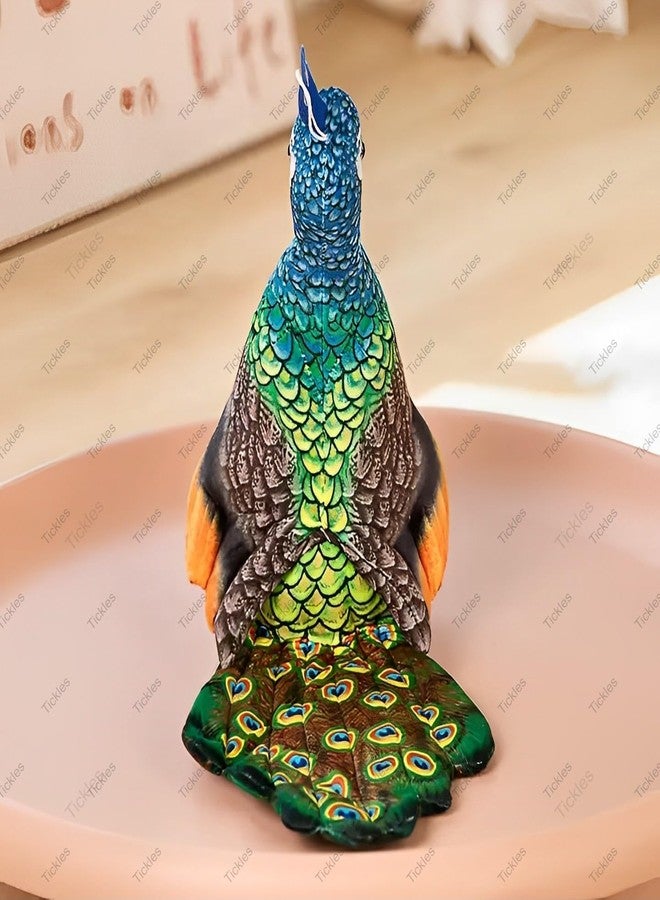 تيكلز لعبة قطيفة ناعمة محشوة على شكل طاووس جميل من تيكلز، هدية مثالية للأطفال من الأولاد والبنات في أعياد الميلاد (الحجم: 35 سم؛ اللون: متعدد الألوان) - Image 3